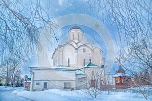 Winter view of the ancient Russian city of the Golden ring Vladimir