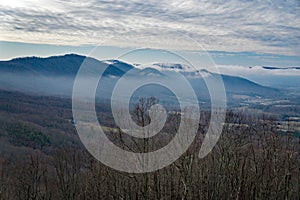 Winter View of the Blue Ridge Mountains