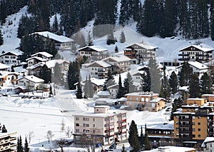 Winter view of Davos photo