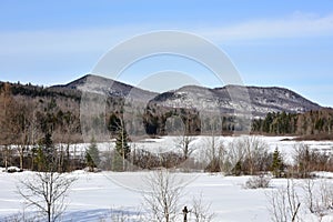 Winter view of Dug and East Mountains photo