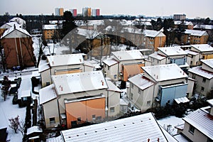Winter view of Erlangen