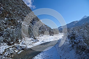 Winter view of the Fella River Valley