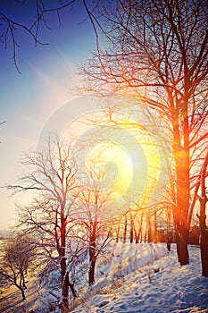 Winter view instagram stile