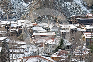 Winter view of Kakopetria village. Nicosia District, Cyprus