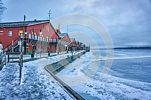 WInter view of Lulea city, Sweden