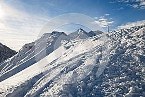 Winter view of mountain