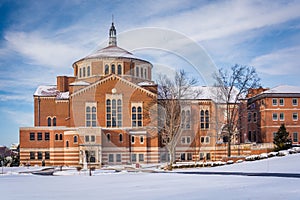 Winter view of the National Shrine of Saint Elizabeth Ann Seton photo