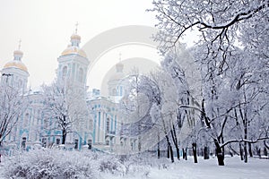 Winter view of Nicolsky Sobor photo