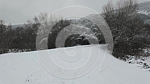 Winter view of Pancharevo lake, Bulgaria