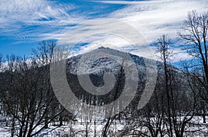 A Winter View of Sharp Top Mountain