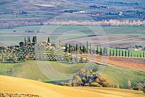 Winter view of Tuscany, Italy