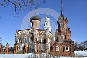 Winter view of Volokolamsk Kremlin Moscow region