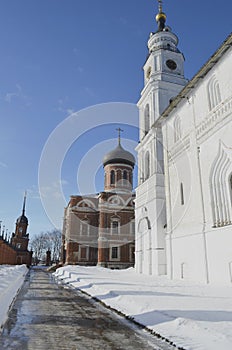 Winter view of Volokolamsk Kremlin Moscow region