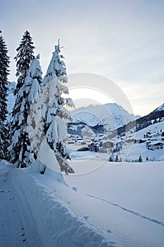 Winter Village Lech at Austria