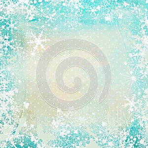 Winter vintage background