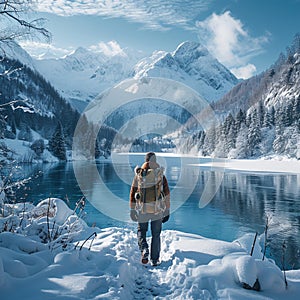 Winter wanderlust Travelers exploring snowy destinations and getaways worldwide