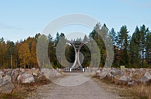 The Winter War Monument near Suomussalmi, Finland photo