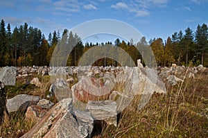 The Winter War Monument near Suomussalmi, Finland photo