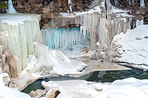 Winter waterfall