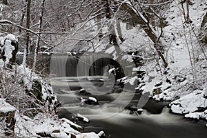 Winter Waterfall at Vanderbilt Mansion National Historic Site