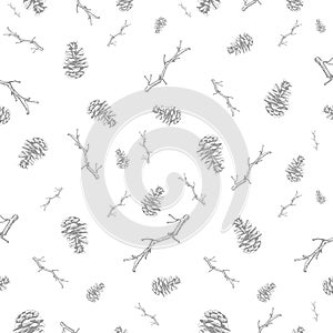 winter white pattern elegant overlay with bear and green tree and red leaf snow on white