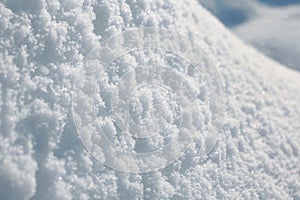 Winter white snow surface