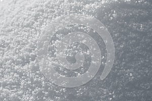 Winter white snow surface