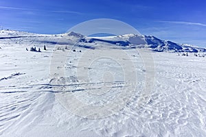 Winter wiew of Vitosha Mountain, Bulgaria