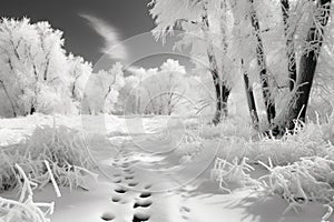 Winter Wildlife Tracks - Generative AI