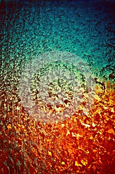 A winter window colour