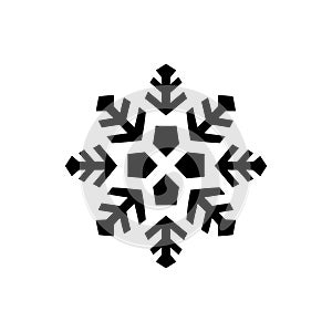 Winter wonder snowflake icon