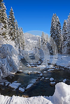 Winter wonderland - snowy river