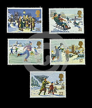 Winter wonderland stamps