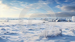 Winter Wonderland: Stunning Scenic Images Of Snow-covered Fields In Rural Germany