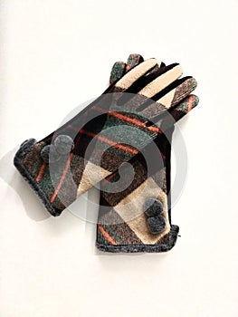 Winter wool gloves