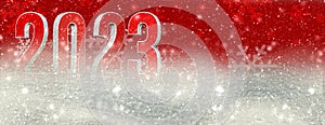 23 2023 time clock winter   xmas christmas snow snowfall starsl background winter season weather background - 3d rendering