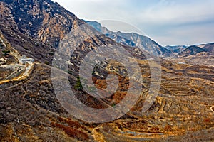 Winter Yanshan Mountains