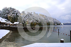 Winterday in lake Lucerne