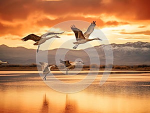 Wintering Sandhill Cranes