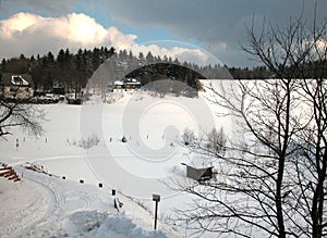 A winterlandscape in the little city of Winterberg