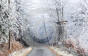 Winterscape in Soproni-hegysÃ©g in Hungary