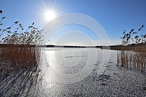 Wintersett Reservoir in Winter