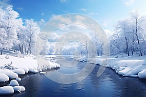 Winterthemed digital backgrounds for virtual