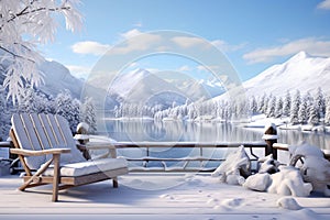 Winterthemed digital backgrounds for virtual