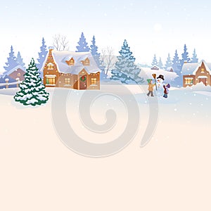 Wintertime background