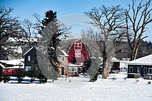 Wintertime Quilt Barn Walworth County, Wisconsin