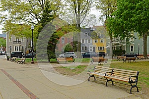 Winthrop Square in Charlestown, Boston, MA, USA