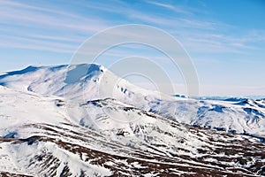 Wintry autumn landscape from Iceland