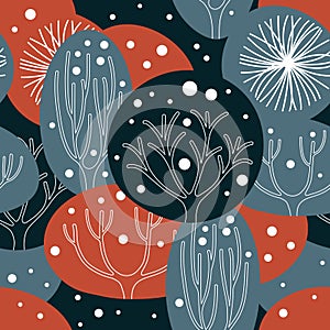 Wintry background