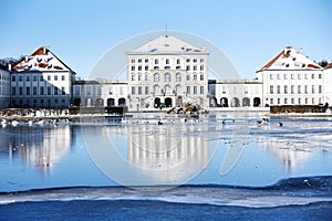 Wintry Palace Nymphenburg, Munich Germany
